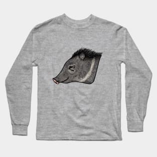 Collared peccary (Pecari tajacu) caititu cateto Long Sleeve T-Shirt